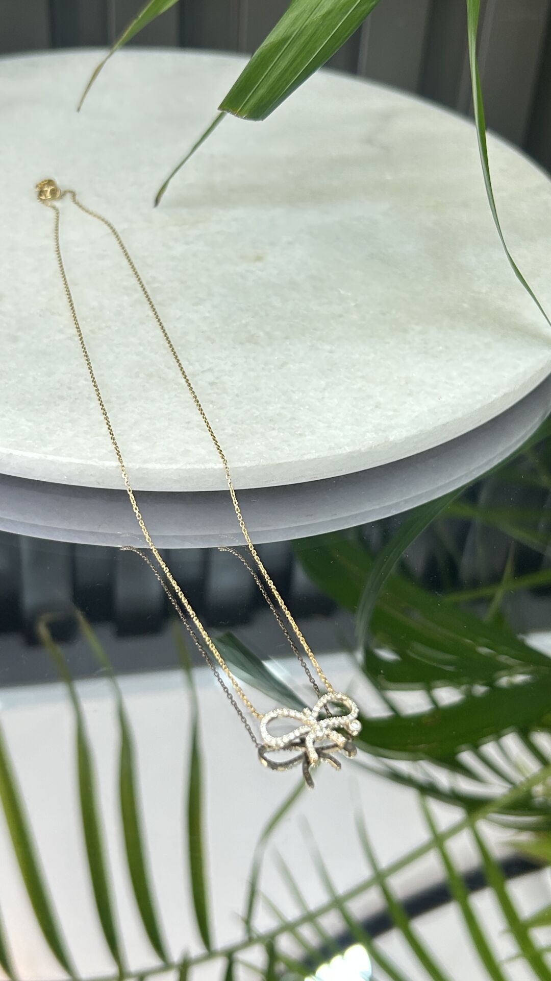 Taşlı Fiyonk Kolye