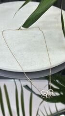 Taşlı Fiyonk Kolye