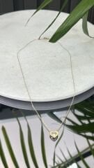 Kalpli Taşlı Kolye