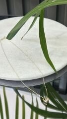 Kalpli Taşlı Kolye