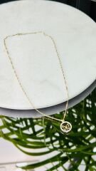 Kelebek Kolye Singapur Zincirli