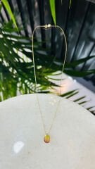 DAMLA RENKLİ TAŞLI KOLYE