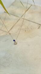 TAŞLI KALPLİ KOLYE