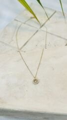 TAŞLI KALPLİ KOLYE