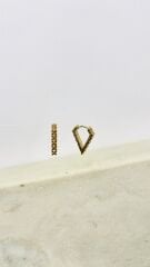 MOTİFLİ ÜÇGEN KÜPE